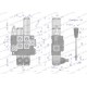 Rozdzielacz hydrauliczny 2-sekcyjny max ROZ40L/2X1P | Exvi