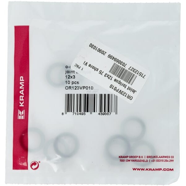 Pierścień uszczelniający o-ring 12x3 mm OR123VP010 | Exvi