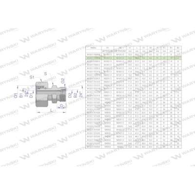 Złączka hydrauliczna metryczna AB (XKOR) 5211150610 | Exvi