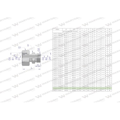 Złączka hydrauliczna metryczna AB (XKOR) 5211152235 | Exvi