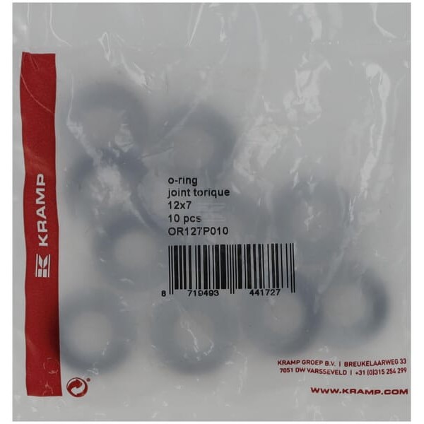 Pierścień uszczelniający o-ring 12x7 mm 75 OR127P010 | Exvi