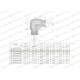 Kolanko hydrauliczne calowe BB 1/4" BSP 5605050404 | Exvi