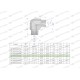 Kolanko hydrauliczne calowe BB 1/2" BSP 5605050808 | Exvi