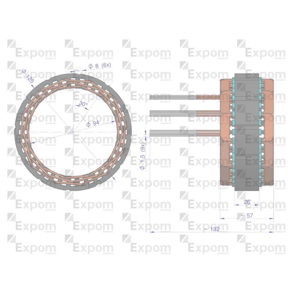Stojan alternatora 0120484017EX Nowy 1125045225EX | Exvi