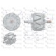 Wirnik alternatora 100211-6420EX Nowy 021200-5940EX | Exvi