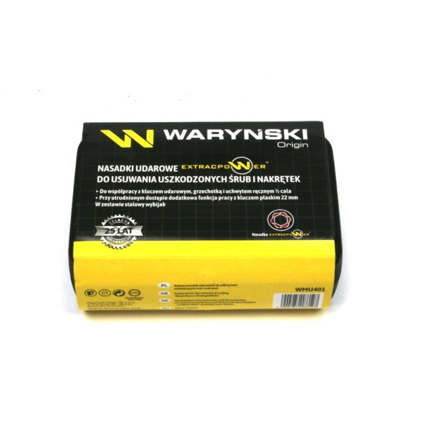 Zestaw nasadek udarowych 1/2 z uchwytem WMU401 | Exvi
