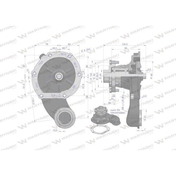 Pompa wody Bizon SW400 WARYŃSKI PLA0450W | Exvi