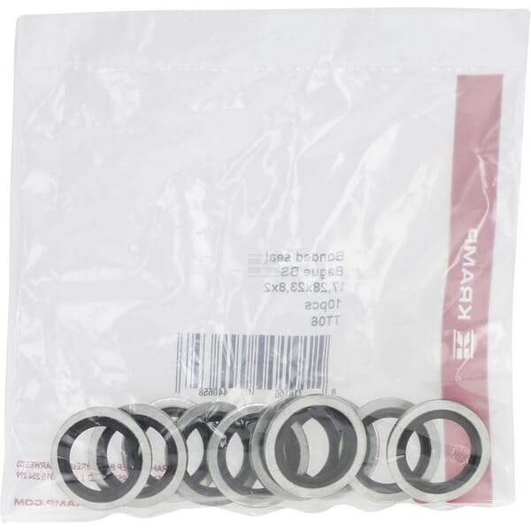 Podkładka metalowo-gumowa, 3/8" komplet 10 szt. TT06 | Exvi