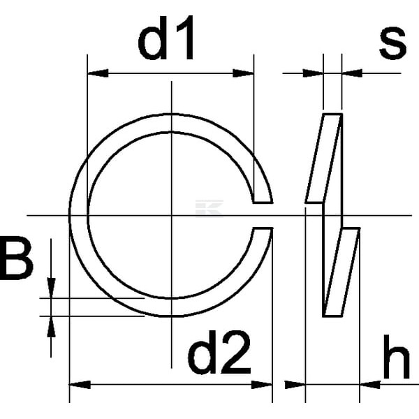 Podkładka sprężysta blokująca M16x27.4x3.5 127B16 | Exvi