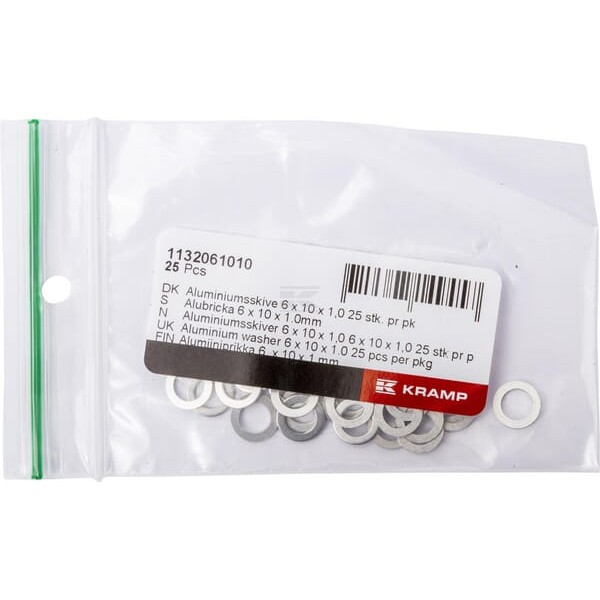 Pierścień uszczelniający aluminiowy ALU061010 | Exvi