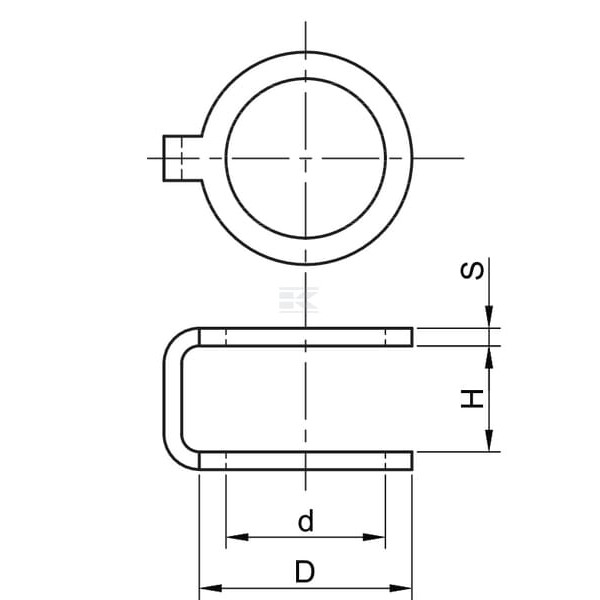 Podkładka miedziana podwójna, 8x12x1.0mm CU81210H13 | Exvi