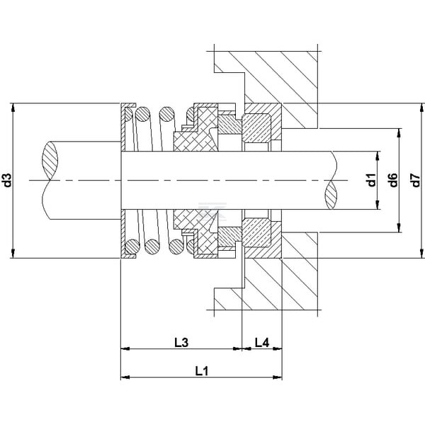 Uszczelnienie mechaniczne MS114025KR | Exvi