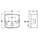 Lampa tylna zespolona 95x90mm, prawa 2SD002776241 | Exvi