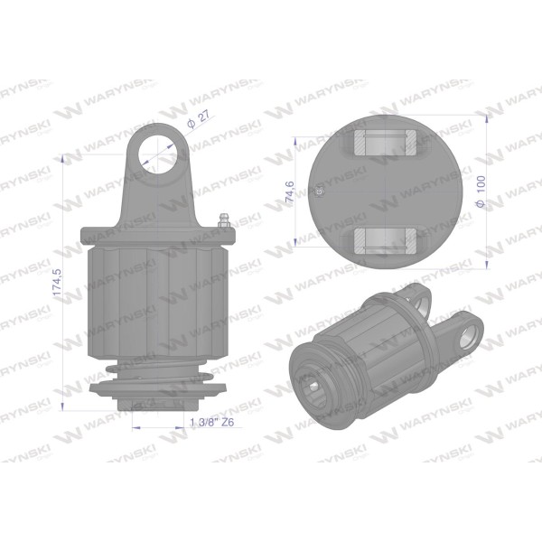 Sprzęgło zapadkowe wału Seria 3R 900 Nm - 1 WR213338 | Exvi