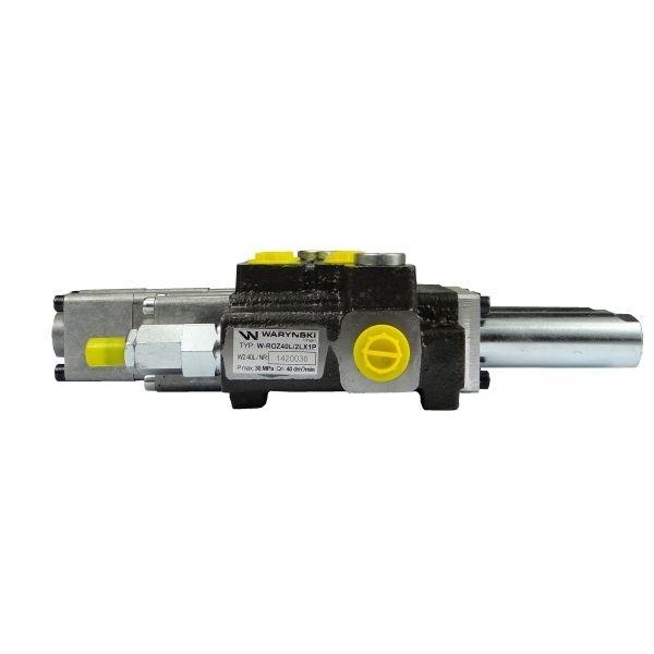 Rozdzielacz hydrauliczny 2-sekcyjny max ROZ40L/2LX1P | Exvi