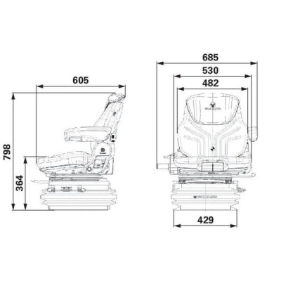Siedzenie MSG97AL/731 Grammer G1314123 | Exvi