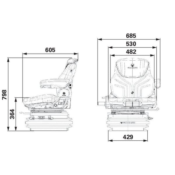 Siedzenie MSG97AL/731 Grammer G1314123 | Exvi