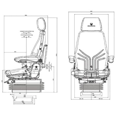 Siedzenie Actimo XL 24V G1294562 | Exvi