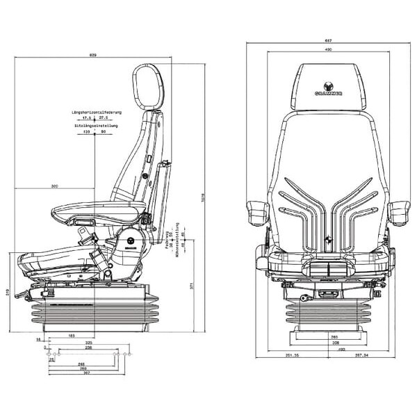 Siedzenie Actimo XL 24V G1294562 | Exvi