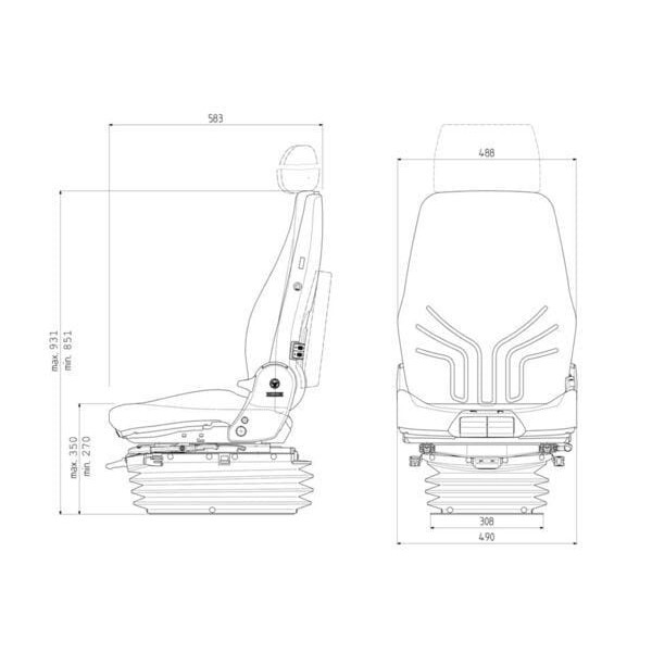 Siedzenie Actimo XL 24V G1294562 | Exvi