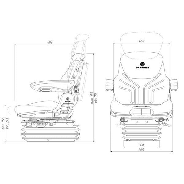 Siedzenie Maximo Comfort Plus New Design G1288546 | Exvi