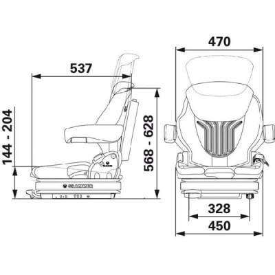 Siedzenie Primo Professional M, Grammer New G1291749 | Exvi