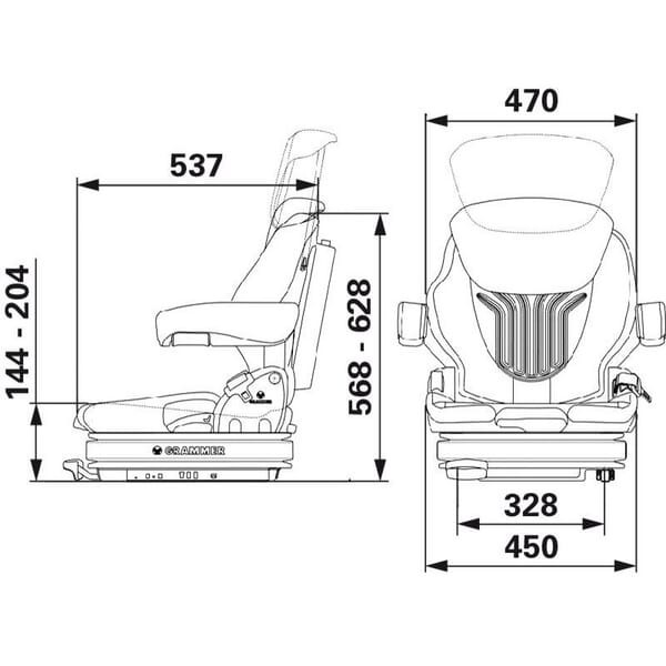 Siedzenie Primo Professional M, Grammer New G1291749 | Exvi