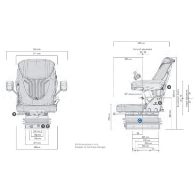 Siedzenie Compacto Comfort S, Grammer New G1289043 | Exvi