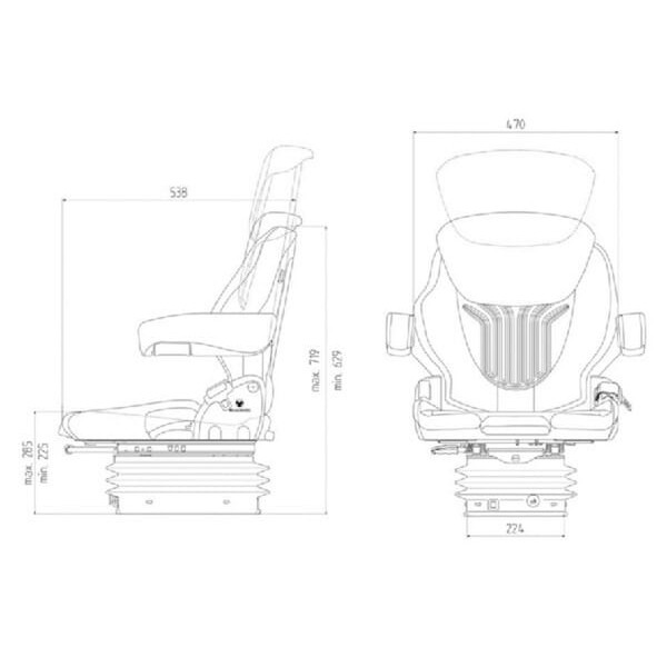 Siedzenie Compacto Comfort M, Grammer New G1289045 | Exvi