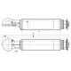Zaczep kulowy obrotowy, 80 mm 00663962A02 | Exvi