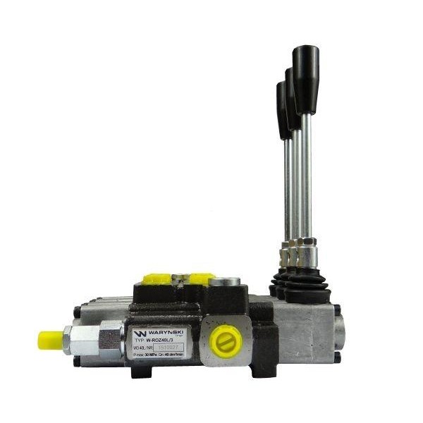Rozdzielacz hydrauliczny 3-sekcyjny max ROZ40L/3 | Exvi