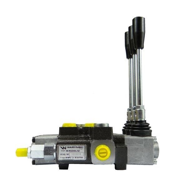 Rozdzielacz hydrauliczny 3-sekcyjny max ROZ40L/3Z | Exvi