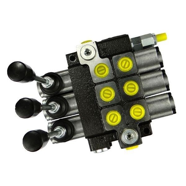 Rozdzielacz hydrauliczny 3-sekcyjny max ROZ40L/3Z | Exvi