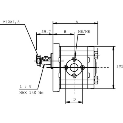 Silnik zębaty PLM20.4R0-82E2-LEA/EA-N-EL PLM204R82E2 | Exvi