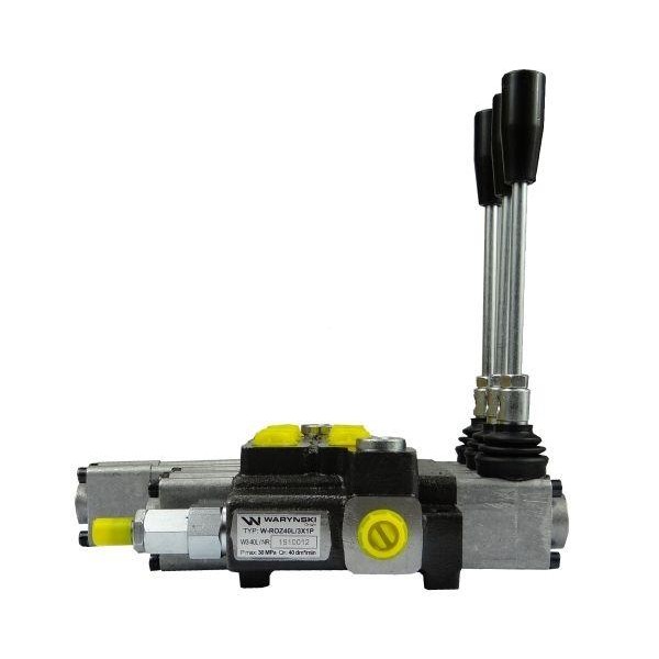 Rozdzielacz hydrauliczny 3-sekcyjny max ROZ40L/3X1P | Exvi