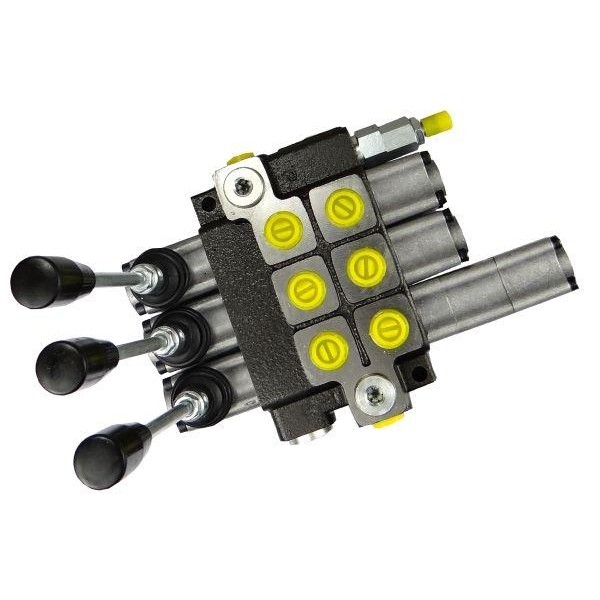 Rozdzielacz hydrauliczny 3-sekcyjny max ROZ40L/3X1P | Exvi