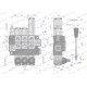 Rozdzielacz hydrauliczny 3-sekcyjny max ROZ40L/3X1P | Exvi
