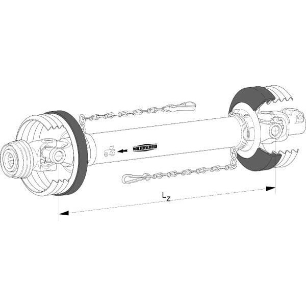 Wał przegubowy W2500 L 1210 mm Walterscheid W25001210 | Exvi