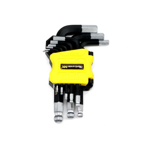 Zestaw kluczy HEX 1.5-10 mm ze stali S2 9el WMK192 | Exvi