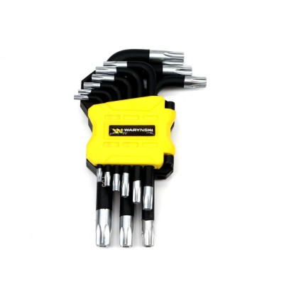 Zestaw kluczy TORX T10-T50 ze stali S2 9el WMK194 | Exvi