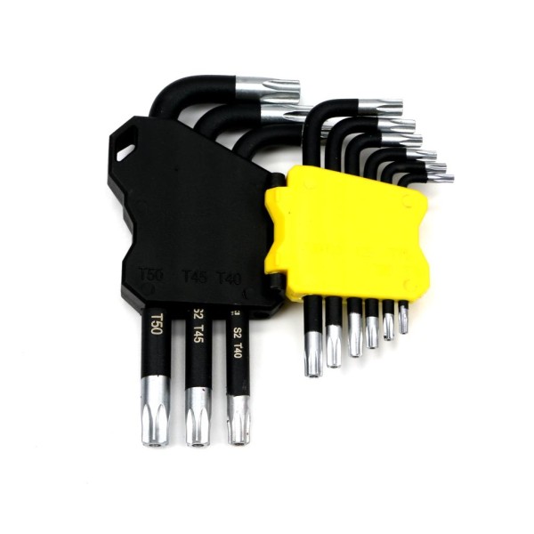 Zestaw kluczy TORX T10-T50 ze stali S2 9el WMK194 | Exvi