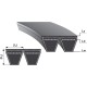 Pas klinowy zespolony 2HB Optibelt 85002HB5250 | Exvi
