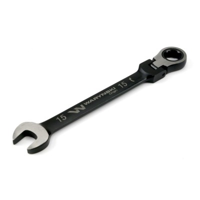Klucz płasko-oczkowy 15 mm z grzechotką 72 WMK080 | Exvi