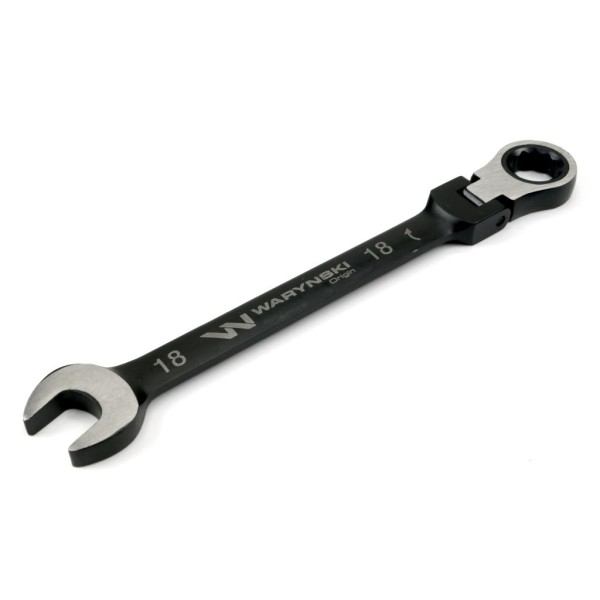 Klucz płasko-oczkowy 18 mm z grzechotką 72 WMK083 | Exvi