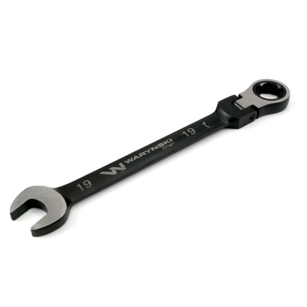 Klucz płasko-oczkowy 19 mm z grzechotką 72 WMK084 | Exvi