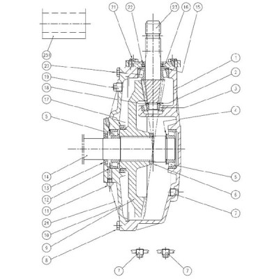 Przekładnia L-154J 7,75:1 - 19kW 15480200 | Exvi
