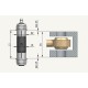 Sworzeń zaciskowy Ø20x81mm tuleja Ø20mm 1000163EXB | Exvi
