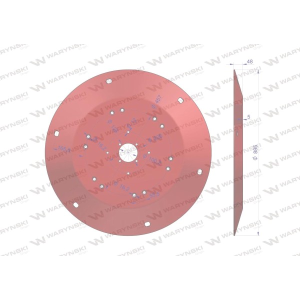 Talerz roboczy Kosiarka rotacyjna 1,85 m 512501002 | Exvi