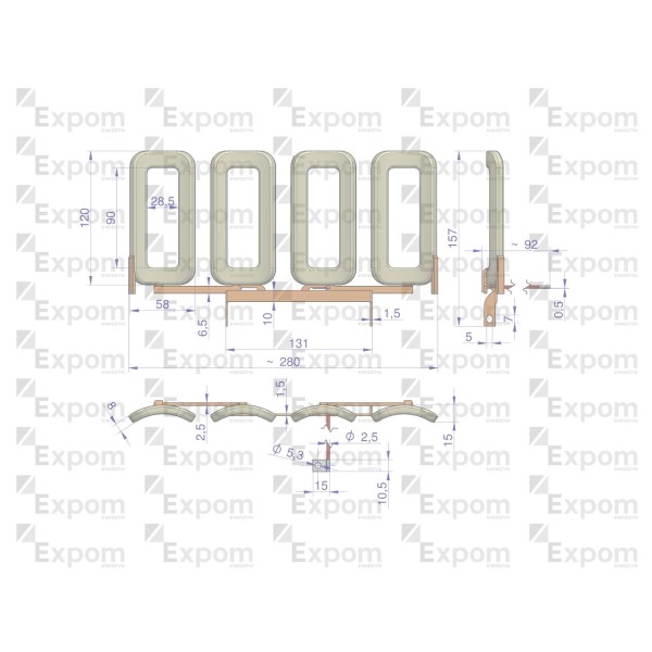 Uzwojenie. cewka stojanu 8541200. 151120 154120EX | Exvi