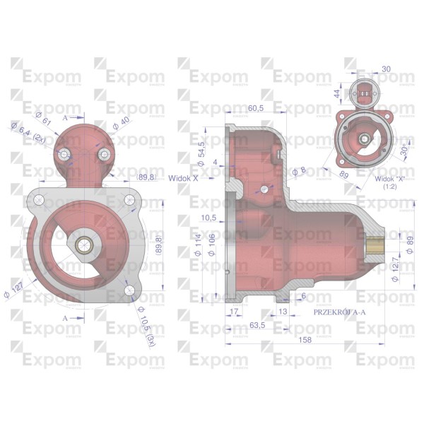 Głowica rozrusznika R-11a 46657120. 851502 8545000EX | Exvi
